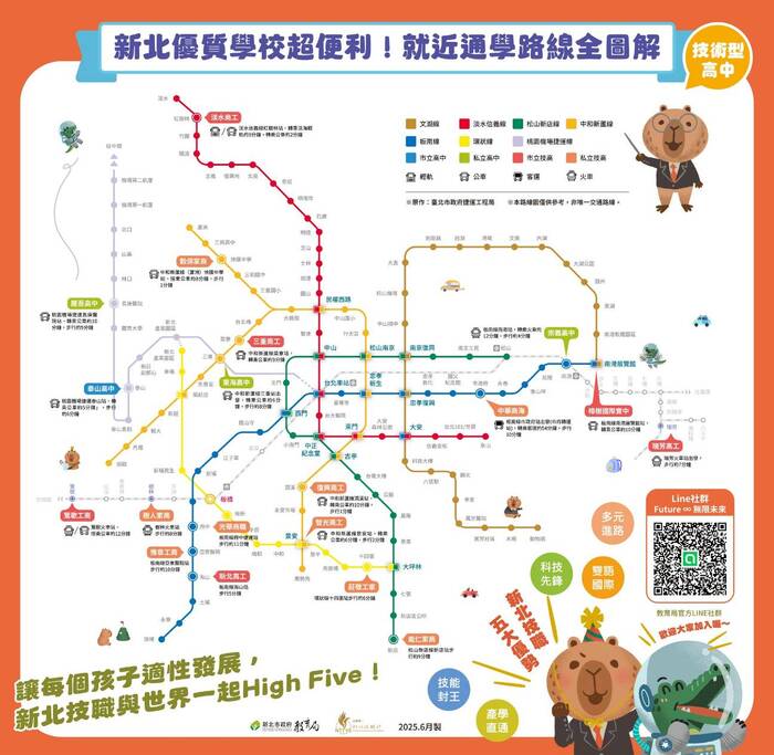 技高捷運路線圖圖片